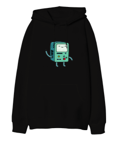 Adventure Time Bmo Oversize Unisex Kapüşonlu Sweatshirt