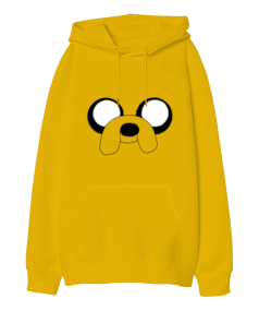 Adventure Time Jack Oversize Unisex Kapüşonlu Sweatshirt