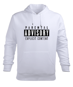 Advısory Baskılı Sweatsirt Erkek Kapüşonlu Hoodie Sweatshirt