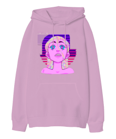 Aesthetic e girl Oversize Unisex Kapüşonlu Sweatshirt