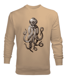 ahtapot, octopus Erkek Sweatshirt