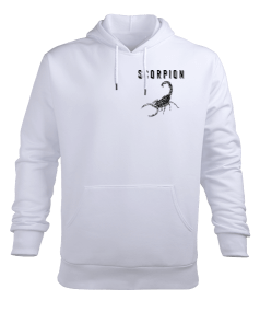 akrep tasarımlı Erkek Kapüşonlu Hoodie Sweatshirt