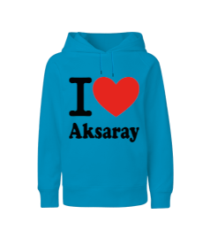 Aksaray seviyorum baskılı erkek Çocuk Unisex Hoodie Kapüşonlu