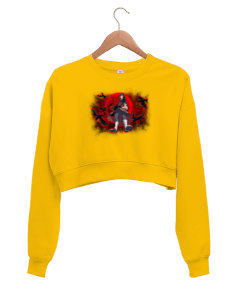 Akutsaki Anime Kadın Crop Sweatshirt