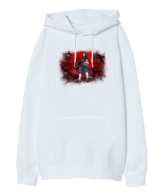 Akutsaki Anime Oversize Unisex Kapüşonlu Sweatshirt