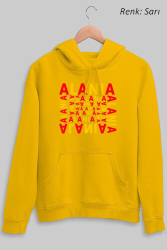 Alania Unisex Kapüşonlu Sweatshirt