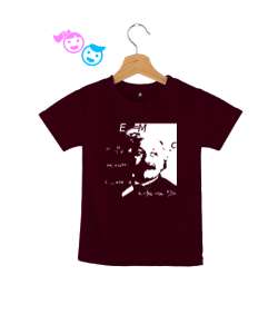 Albert Einstein Bordo Çocuk Unisex