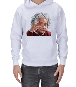 Albert Einstein Erkek Kapşonlu Erkek Kapşonlu