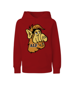 ALF baskılı erkek Çocuk Unisex Hoodie Kapüşonlu