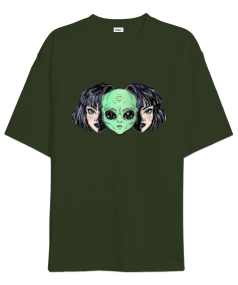 Alien Girl Oversize Unisex Tişört