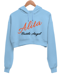 Alita:Savaş Meleği Kadın Crop Hoodie Kapüşonlu Sweatshirt