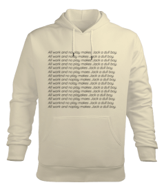 All wok and no play makes Jack a dull boy Erkek Kapüşonlu Hoodie Sweatshirt