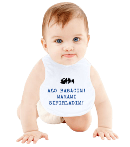 ALO BABACIM Bebek Mama Önlüğü