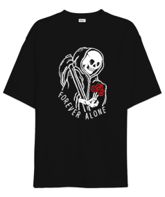 Alone Skeleton Oversize Unisex Tişört