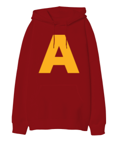 Alvin Oversize Unisex Kapüşonlu Sweatshirt