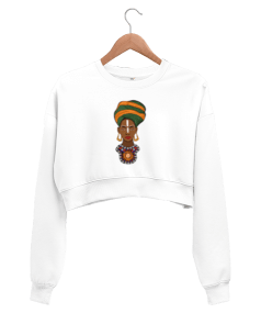 Amazing Afrika Kadın Crop Sweatshirt