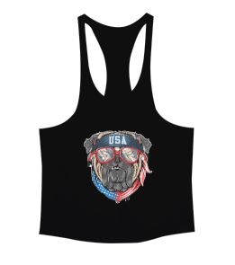 Amerikan Bulldog Amerikan rüyası fitness Erkek Tank Top Atlet