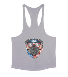 Amerikan Bulldog Amerikan rüyası fitness Erkek Tank Top Atlet