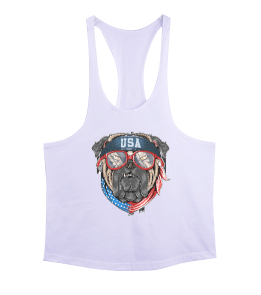 Amerikan Bulldog Amerikan rüyası fitness Erkek Tank Top Atlet