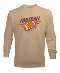 Amerikan Futbolu Camel Erkek Sweatshirt