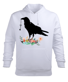 Anahtarlı karga Erkek Kapüşonlu Hoodie Sweatshirt