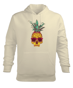 Ananas desenli Sweatshirt Erkek Kapüşonlu Hoodie Sweatshirt