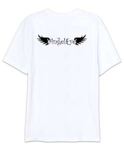 Angel Eye - Melek Gözleri - Kanatlar - Sırt Baskılı Beyaz Oversize Unisex Tişört