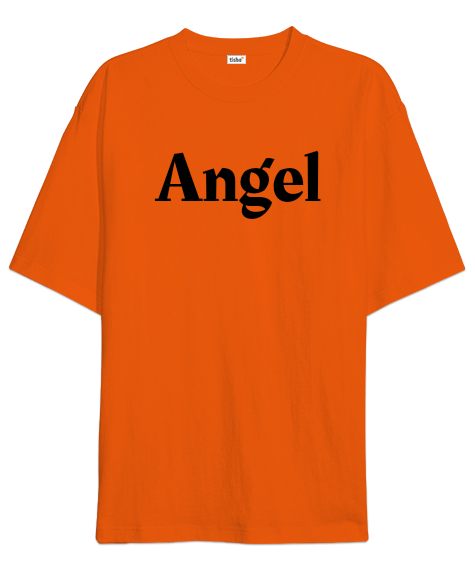 Tisho - Angel or demon Turuncu Oversize Unisex Tişört