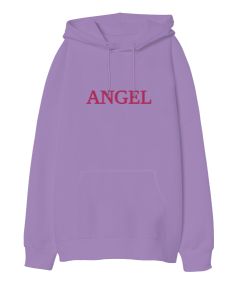 Angel Oversize Unisex Kapüşonlu Sweatshirt