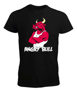 Angry Bull Siyah Erkek Tişört