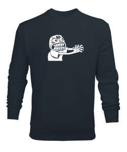 Angry Man Füme Erkek Sweatshirt