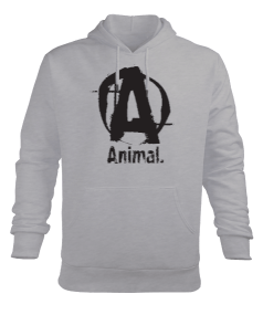 Animal Sign Erkek Kapüşonlu Hoodie Sweatshirt
