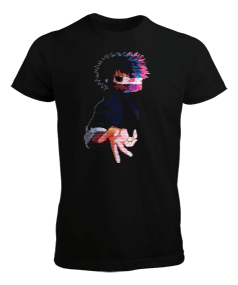 Anime Dabi | Glitch Neon Stil Erkek Tişört