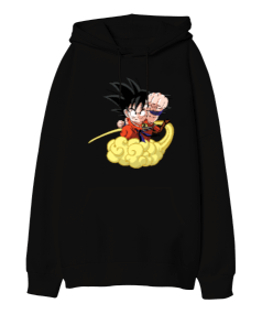 Anime Dragon Ball Goku Oversize Unisex Kapüşonlu Sweatshirt