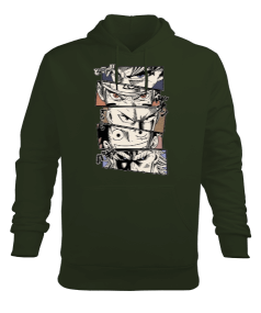 Anime Fan Tasarım Baskılı Erkek Kapüşonlu Hoodie Sweatshirt