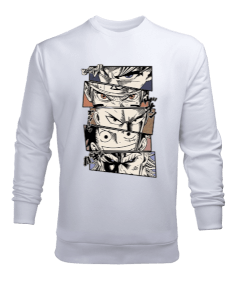 Anime Fan Tasarım Baskılı Erkek Sweatshirt