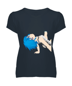 anime kadın v yaka T-shirt Kadın V Yaka Tişört