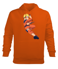 anime naruto sweat turuncu Erkek Kapüşonlu Hoodie Sweatshirt