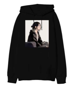 Anime Oversize Unisex Kapüşonlu Sweatshirt