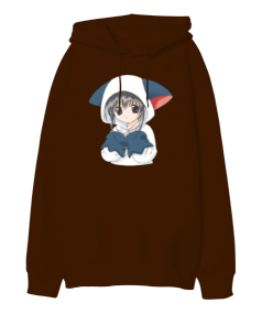 anime Oversize Unisex Kapüşonlu Sweatshirt