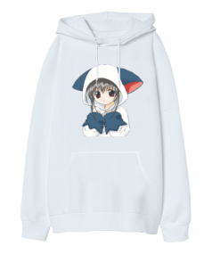 Anime Oversize Unisex Sweetshirt Oversize Unisex Kapüşonlu Sweatshirt