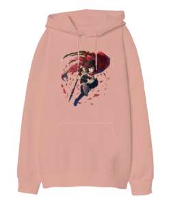 Anime Ruby - Anime Karakter Yavru Ağzı Oversize Unisex Kapüşonlu Sweatshirt