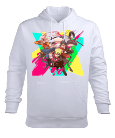 Anime severlere özel Boruto baskılı Erkek Kapüşonlu Hoodie Sweatshirt