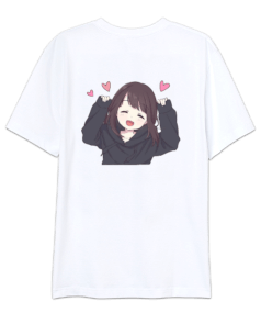 Anime Sözü Baskılı Oversize Unisex Tişört