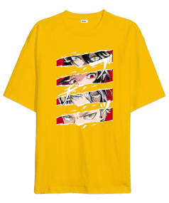 Anime Tasarım Baskılı Oversize Unisex Tişört