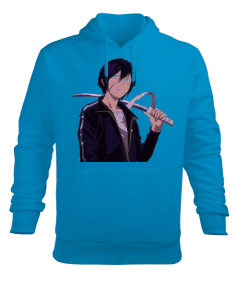 anime yato sweat mavi Erkek Kapüşonlu Hoodie Sweatshirt