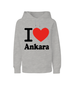 Ankara seviyorum baskılı erkek Çocuk Unisex Hoodie Kapüşonlu