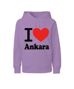 Ankara seviyorum baskılı kız Çocuk Unisex Hoodie Kapüşonlu