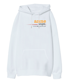 Anne Sevgisi Oversize Unisex Kapüşonlu Sweatshirt