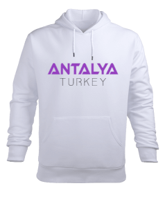 ANTALYA YAZI Erkek Kapüşonlu Hoodie Sweatshirt